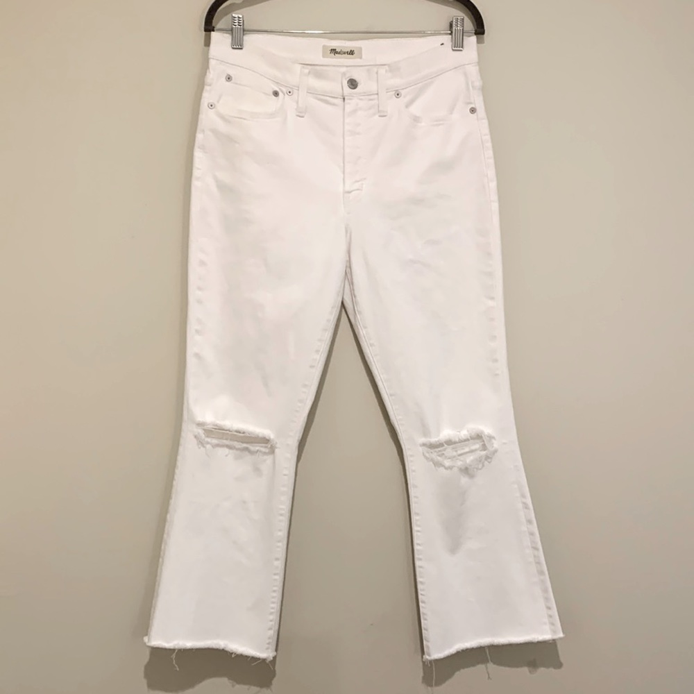 Madewell Cali Demi Boot with Raw Hem and Ripped Knees